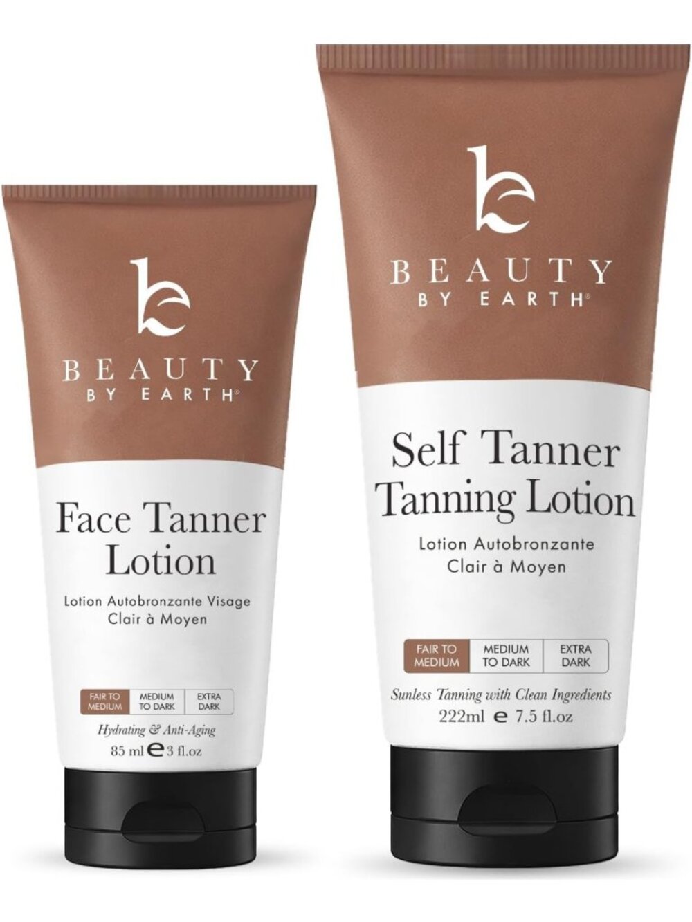 Organic Aloe Vera Self Tanner for Face & Body | Buildable Sunless Tanning Lotion